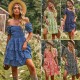 Diyun European and American Foreign Trade Amazon French Romantic Dress 2023 Spring/Summer Floral Long and Short sleeves Cake Diyun European and American Foreign Trade Amazon French Romantic Dress 2023 Spring/Summer Floral Long and Short sleeves Cake