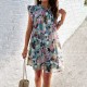 Diyun Cross-border Dress Amazon Spring/Summer 2024 export elegant printed sleeveless dress Diyun Cross-border Dress Amazon Spring/Summer 2024 export elegant printed sleeveless dress
