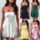 Diyun's European and American women's clothing Y2K sexy style Amazon Spring/Summer 2024 Sexy solid color strapless tight dress Diyun's European and American women's clothing Y2K sexy style Amazon Spring/Summer 2024 Sexy solid color strapless tight dress