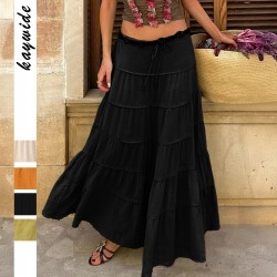 Diyun Cross-border European and American Vacation Casual Style A-line cake Skirt Women's clothing Spring/Summer 2025 Amazon Independent Store