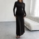 Diyun Cross-border 2024 Autumn/Winter Amazon European and American foreign Trade Women's Clothing, solid color, body-hugging one-shoulder dress Diyun Cross-border 2024 Autumn/Winter Amazon European and American foreign Trade Women's Clothing, solid color, body-hugging one-shoulder dress
