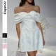 Diyun Cross-border European and American party Evening Dress, Women's bow, socialite style strapless dress, Spring/Summer 2025 Amazon Diyun Cross-border European and American party Evening Dress, Women's bow, socialite style strapless dress, Spring/Summer 2025 Amazon
