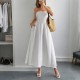Diyun Cross-border European and American elegant strapless A-line dress for women's clothing 2025 summer independent store on Amazon Diyun Cross-border European and American elegant strapless A-line dress for women's clothing 2025 summer independent store on Amazon