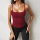 Diyun 2025 Spring/Summer Cross-border European and American Y2K women's solid color sexy and slimming outdoor knitted halter top
