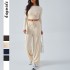 Diyun Cross-border European and American Yoga Exercise long-sleeved top with long Pants Women's Set for Spring/Summer 2025 Amazon Independent Store