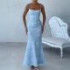 Diyun Cross-border European and American elegant evening dress, hip-hugging halter dress for children, Summer 2025 Amazon